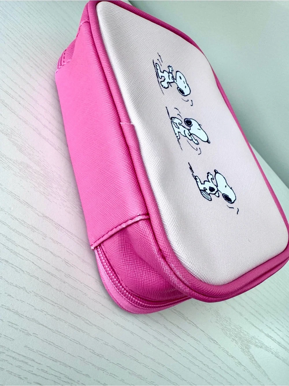 Peanuts x Celavi Pink Snoopy Blender Set with  Cosmetic Case